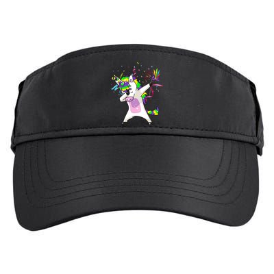 Mardi Gras Unicorn Celebration Adult Drive Performance Visor