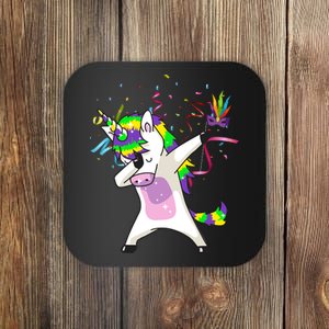 Mardi Gras Unicorn Celebration Coaster