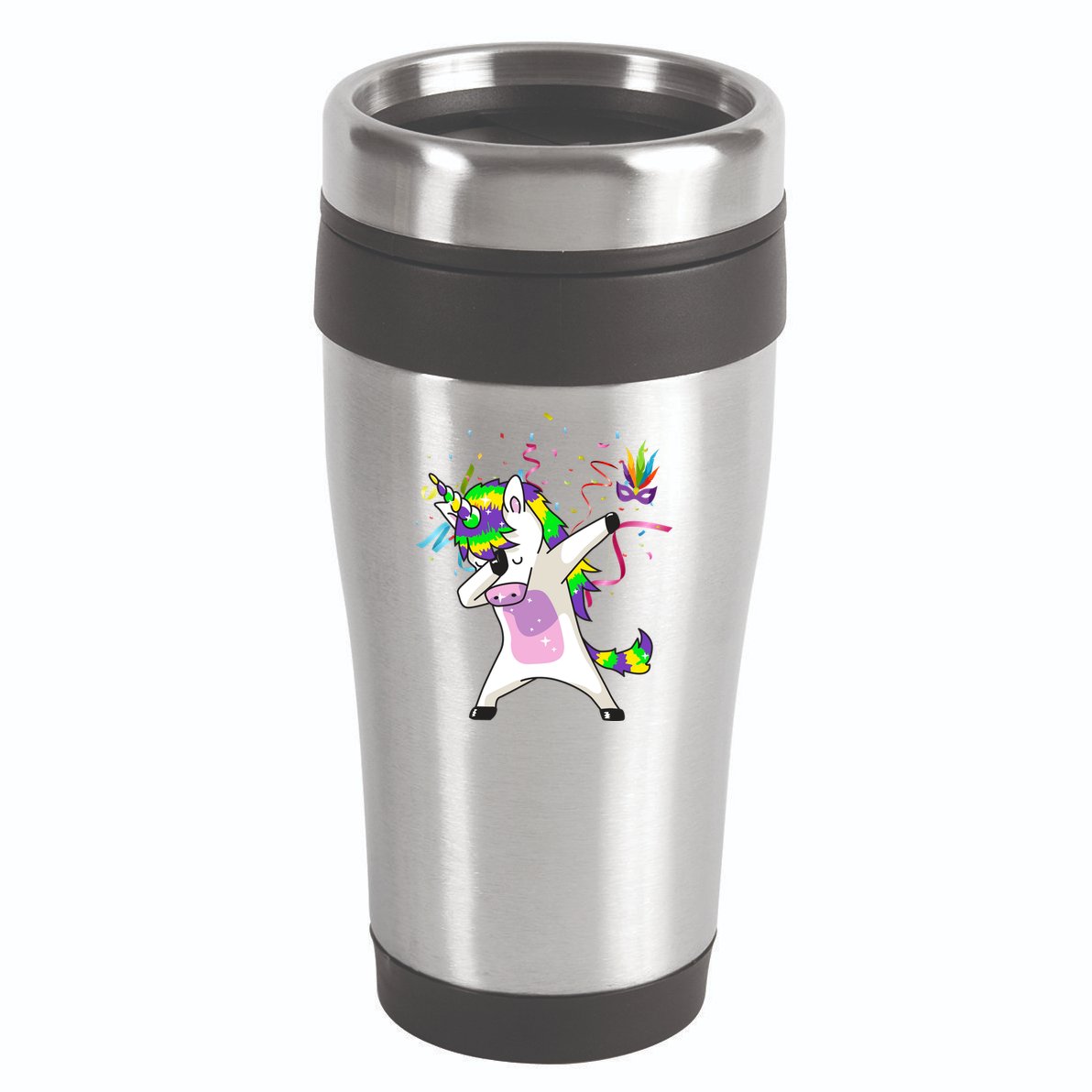 Mardi Gras Unicorn Celebration 16oz Travel Tumbler