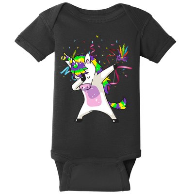Mardi Gras Unicorn Celebration Baby Bodysuit