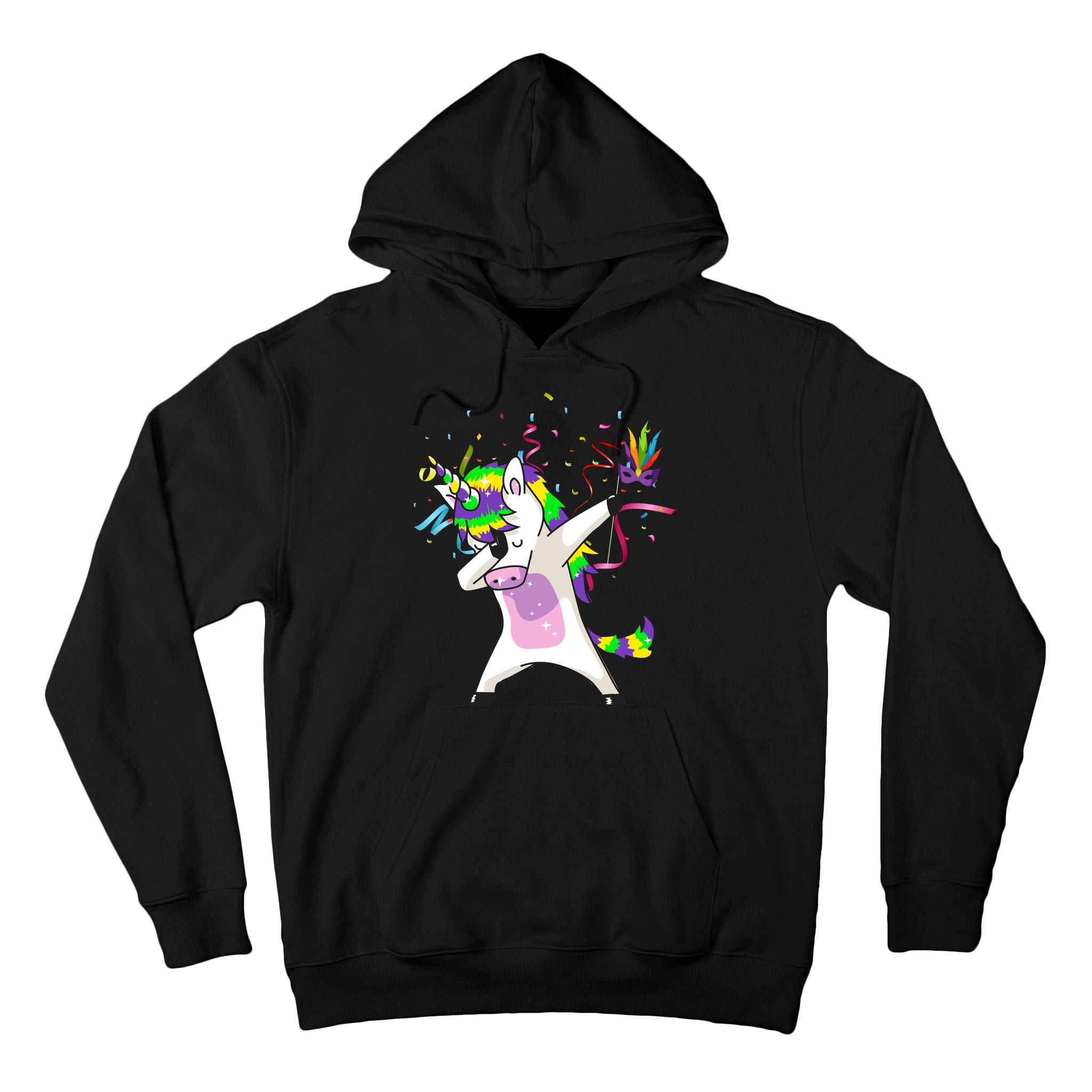 Mardi Gras Unicorn Celebration Tall Hoodie