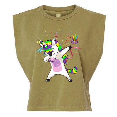 Mardi Gras Unicorn Celebration Garment-Dyed Women's Muscle Tee