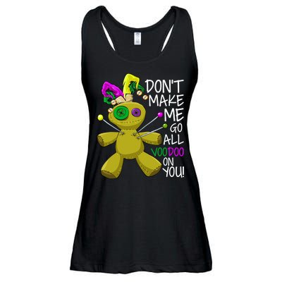 Mardi Gras Voodoo Doll Ladies Essential Flowy Tank