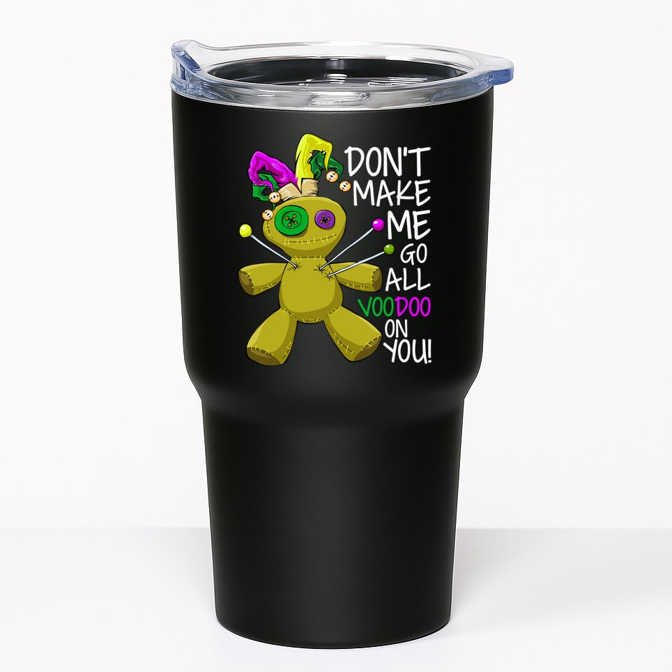 Mardi Gras Voodoo Doll Tumbler