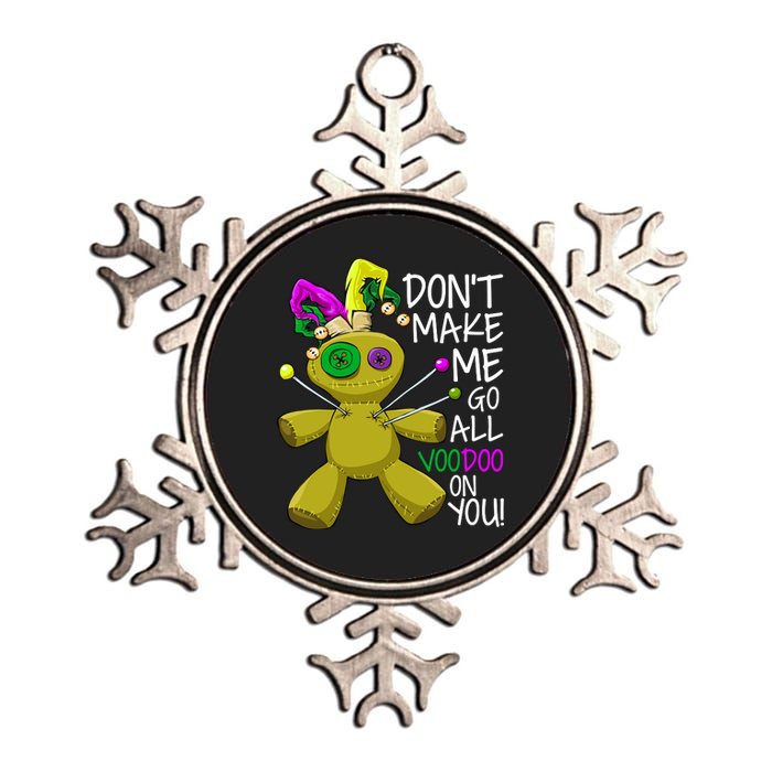 Mardi Gras Voodoo Doll Metallic Star Ornament