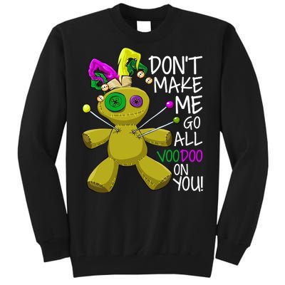 Mardi Gras Voodoo Doll Tall Sweatshirt