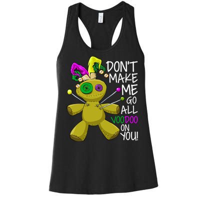 Mardi Gras Voodoo Doll Women's Racerback Tank