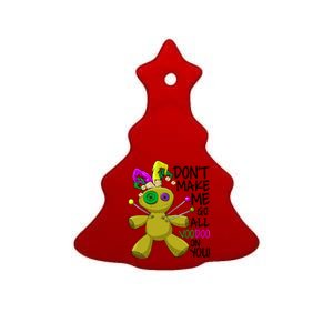 Mardi Gras Voodoo Doll Ceramic Tree Ornament