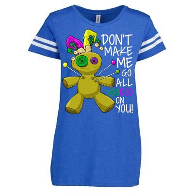 Mardi Gras Voodoo Doll Enza Ladies Jersey Football T-Shirt