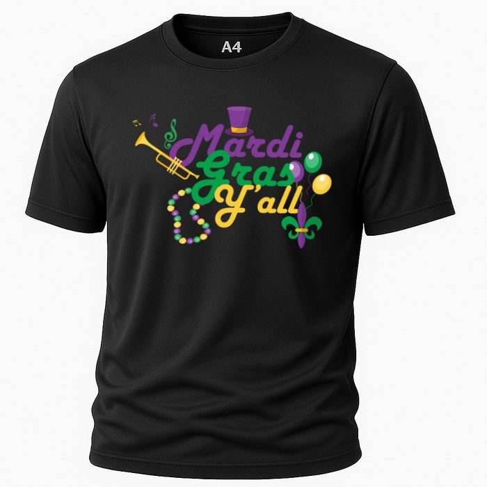 Mardi Gras Y'all Cooling Performance Crew T-Shirt