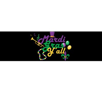 Mardi Gras Y'all Bumper Sticker