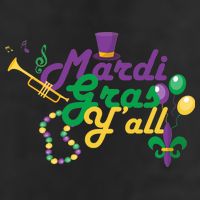Mardi Gras Y'all 11oz C Handle Ceramic Mug