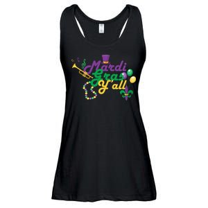 Mardi Gras Y'all Ladies Essential Flowy Tank