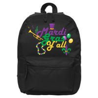 Mardi Gras Y'all 16 in Basic Backpack