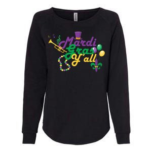 Mardi Gras Y'all Womens California Wash Sweatshirt