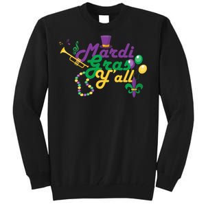 Mardi Gras Y'all Tall Sweatshirt