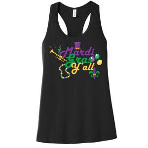 Mardi Gras Y'all Women's Racerback Tank