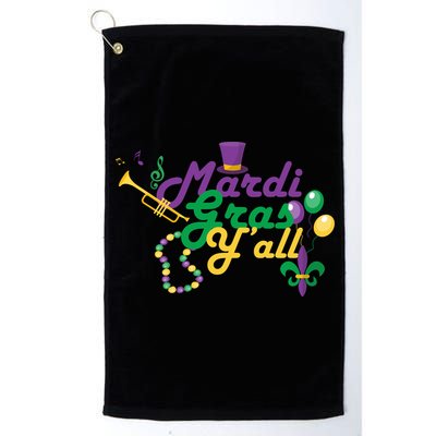 Mardi Gras Y'all Platinum Collection Golf Towel