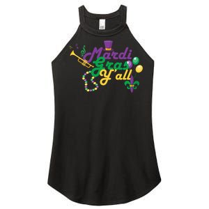 Mardi Gras Y'all Women's Perfect Tri Rocker Tank