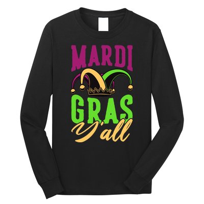 Mardi Gras Y'all Cute Long Sleeve Shirt
