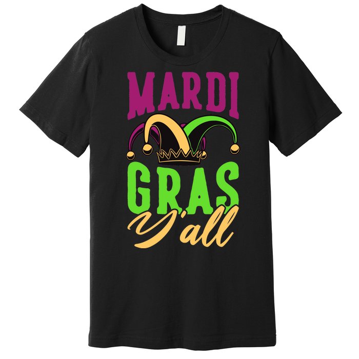 Mardi Gras Y'all Cute Premium T-Shirt