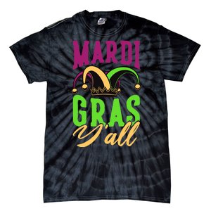 Mardi Gras Y'all Cute Tie-Dye T-Shirt