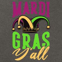 Mardi Gras Y'all Cute Cotton Canvas Backpack
