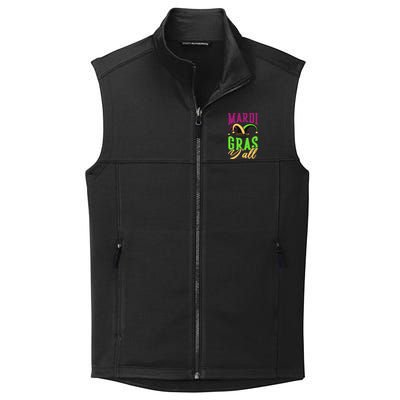 Mardi Gras Y'all Cute Collective Smooth Fleece Vest