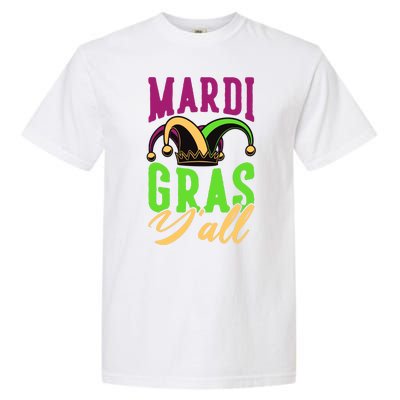 Mardi Gras Y'all Cute Garment-Dyed Heavyweight T-Shirt