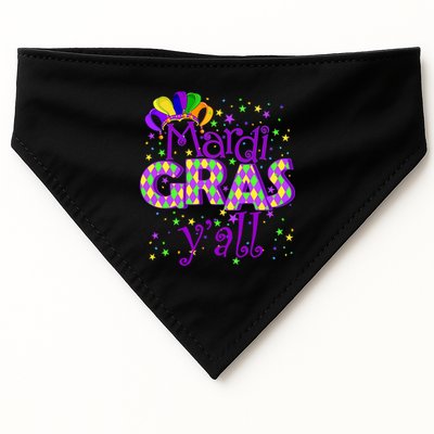 Mardi Gras Y'all New Orleans Party USA-Made Doggie Bandana
