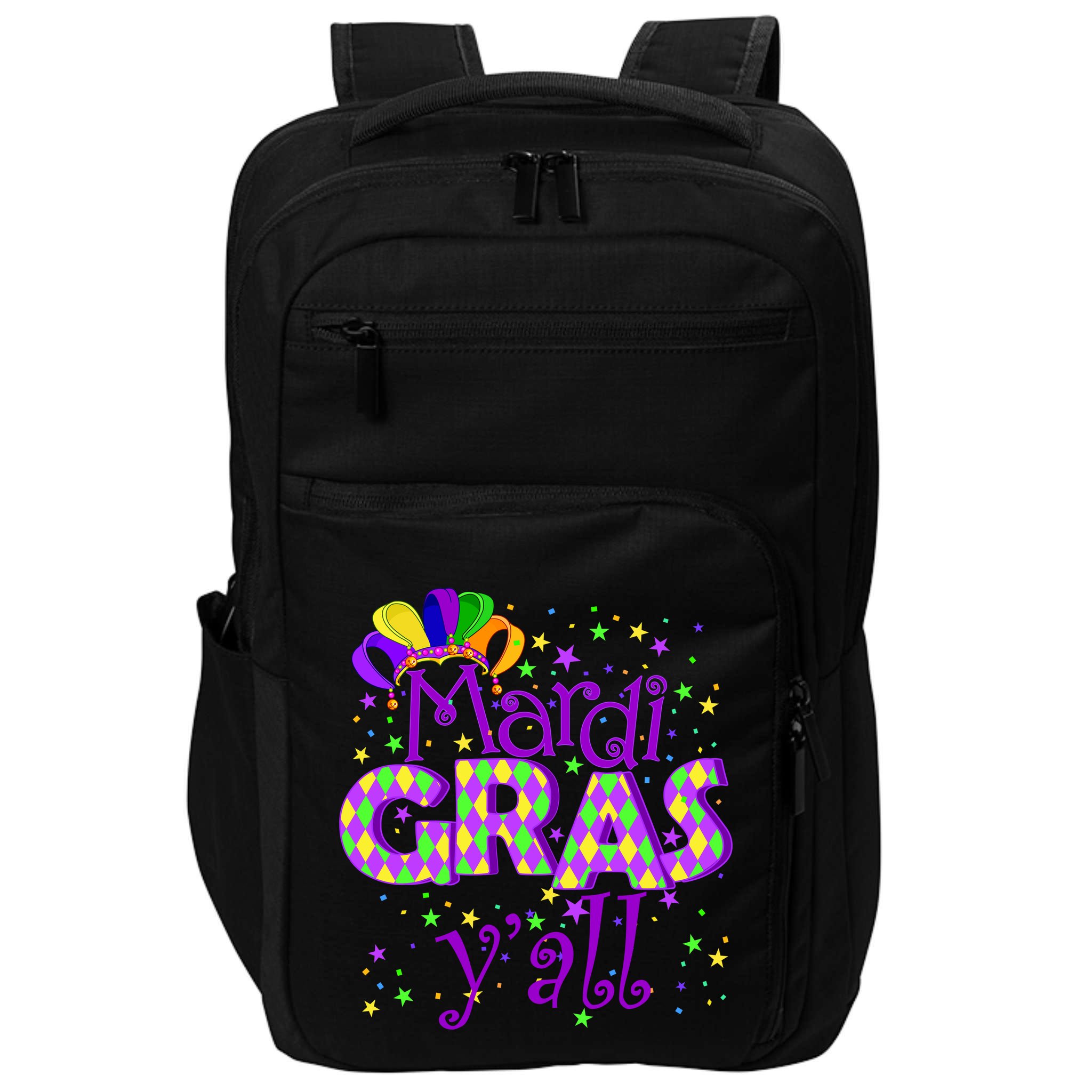 Mardi Gras Y'all New Orleans Party Impact Tech Backpack
