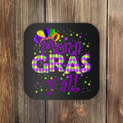 Mardi Gras Y'all New Orleans Party Coaster