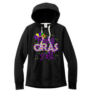 Mardi Gras Y'all New Orleans Party Women's Fleece Hoodie