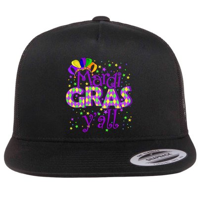 Mardi Gras Y'all New Orleans Party Flatbill Hat