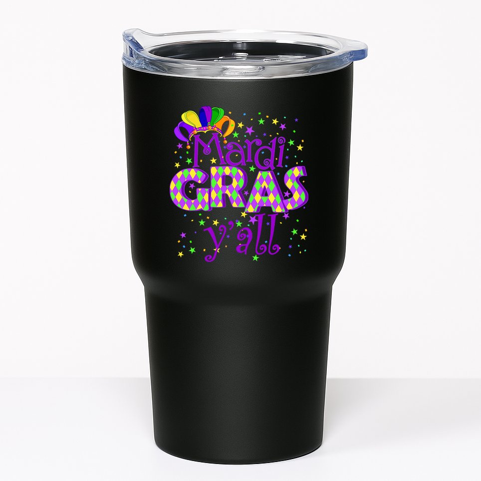 Mardi Gras Y'all New Orleans Party Tumbler