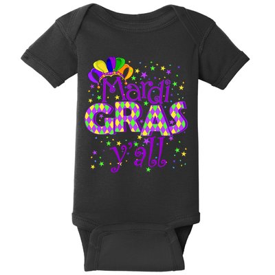 Mardi Gras Y'all New Orleans Party Baby Bodysuit