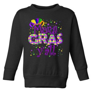 Mardi Gras Y'all New Orleans Party Toddler Sweatshirt