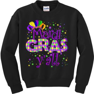 Mardi Gras Y'all New Orleans Party Kids Sweatshirt