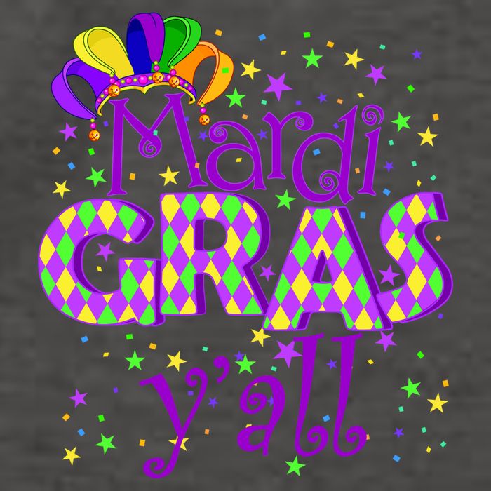 Mardi Gras Y'all New Orleans Party Vector Backpack