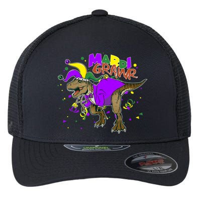 Mardi Grawr T-Rex Flexfit Unipanel Trucker Cap