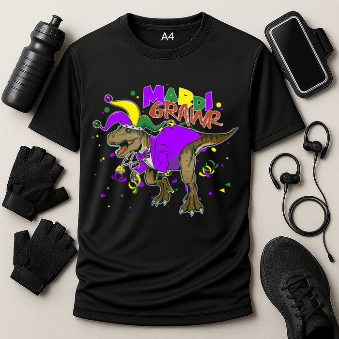 Mardi Grawr T-Rex Cooling Performance Crew T-Shirt
