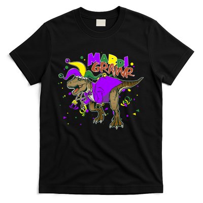Mardi Grawr T-Rex T-Shirt