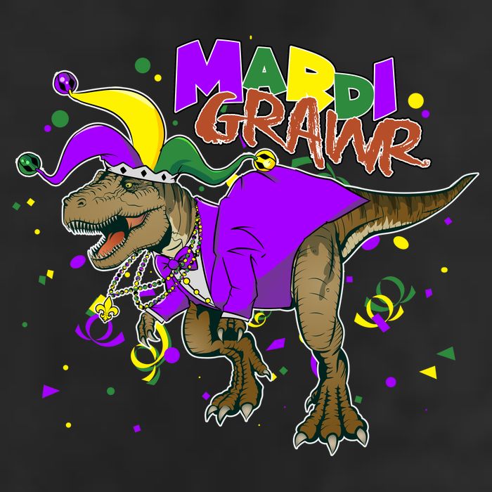 Mardi Grawr T-Rex 11oz C Handle Ceramic Mug
