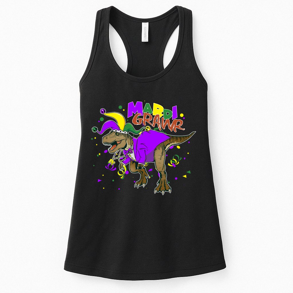 Mardi Grawr T-Rex Womens Tank Top
