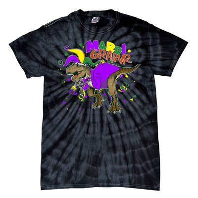 Mardi Grawr T-Rex Tie-Dye T-Shirt