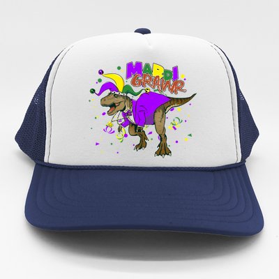 Mardi Grawr T-Rex Trucker Hat