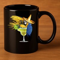 Margarita Parrot 11oz C Handle Ceramic Mug
