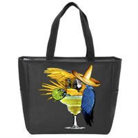 Margarita Parrot Zip Tote Bag