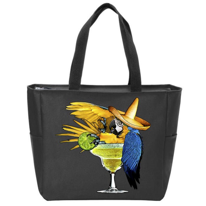 Margarita Parrot Zip Tote Bag
