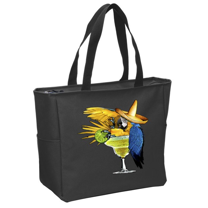 Margarita Parrot Zip Tote Bag